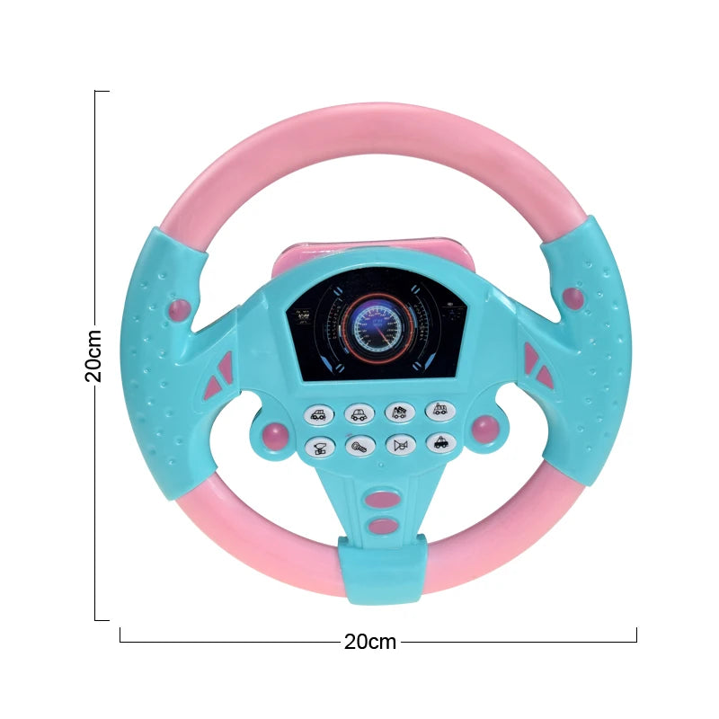 Eletric Steering Wheel Toy with Light