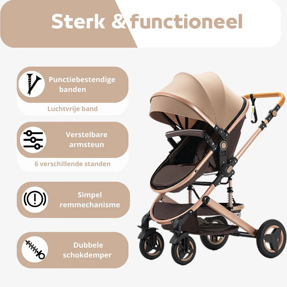 2-in-1 High View Stroller