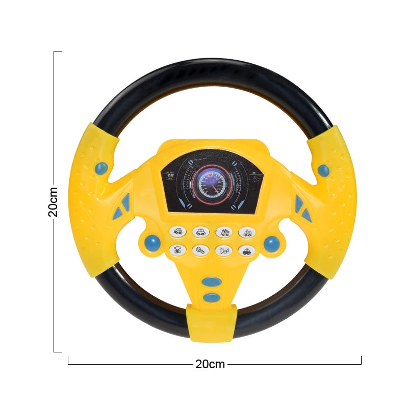 Eletric Steering Wheel Toy with Light