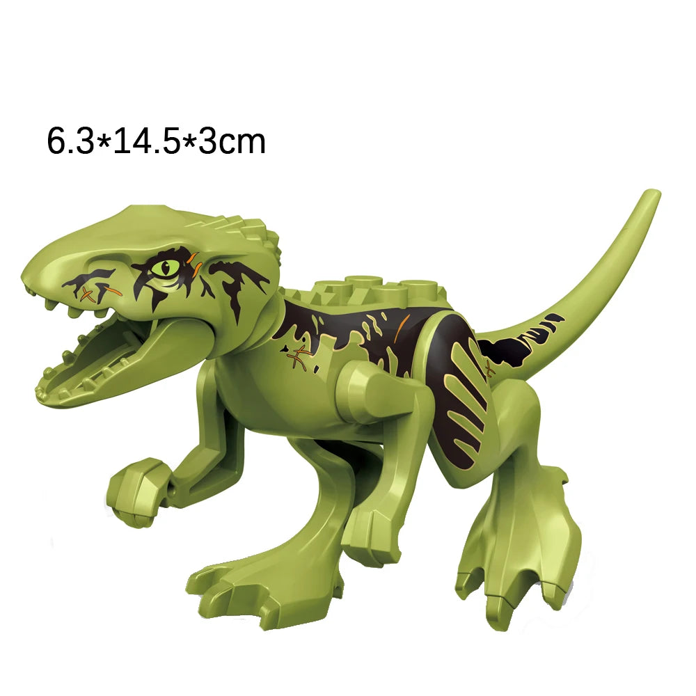 Jurassic Dinosaurs Building Blocks Indominus Rex DIY Tyrannosaurus Action Figure Models Children Toys Animals Christmas Gifts