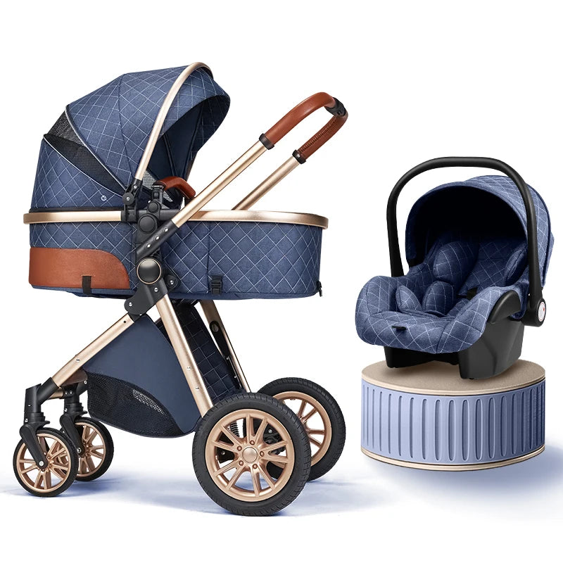 Luxury Baby Stroller 3 in 1