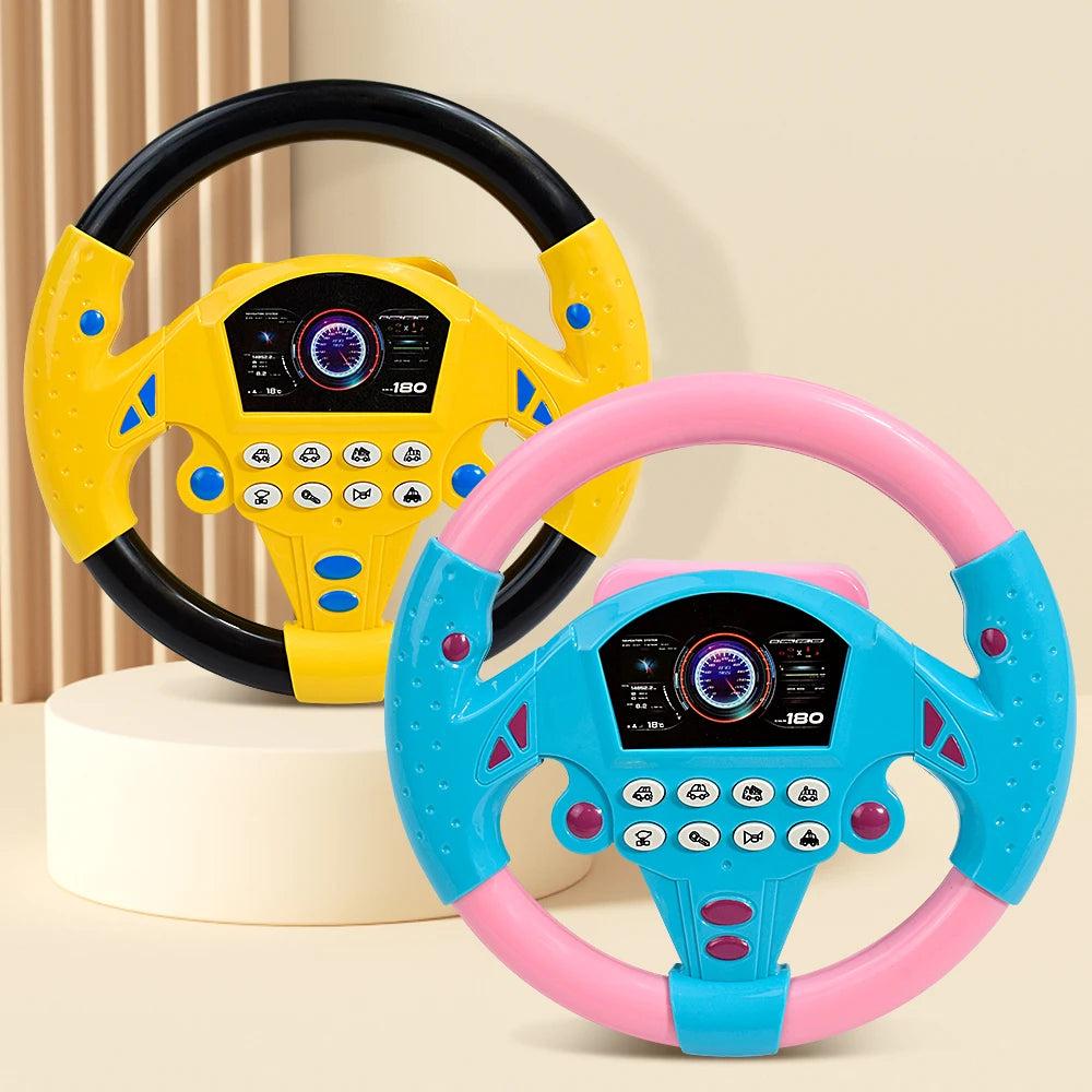 Eletric Steering Wheel Toy with Light