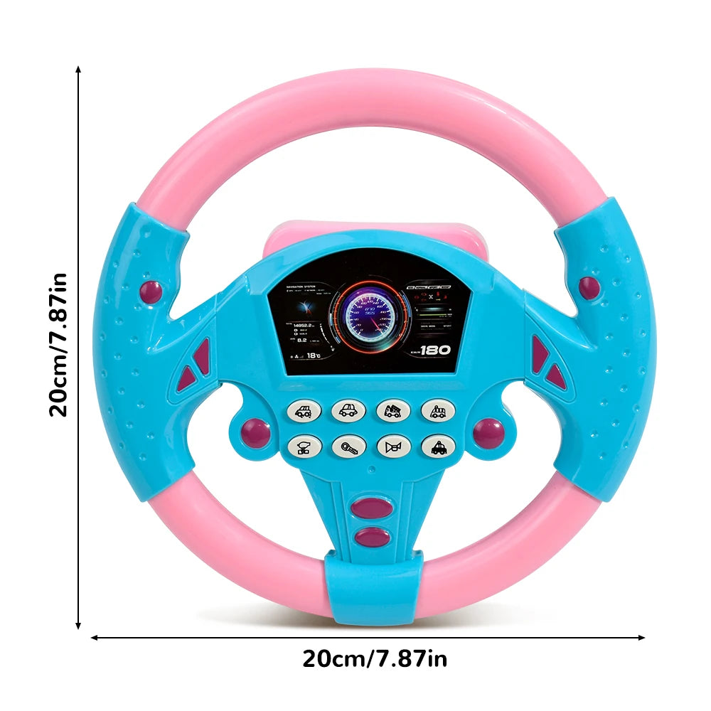 Eletric Steering Wheel Toy with Light