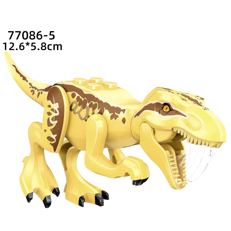 Jurassic Dinosaurs Building Blocks Indominus Rex DIY Tyrannosaurus Action Figure Models Children Toys Animals Christmas Gifts