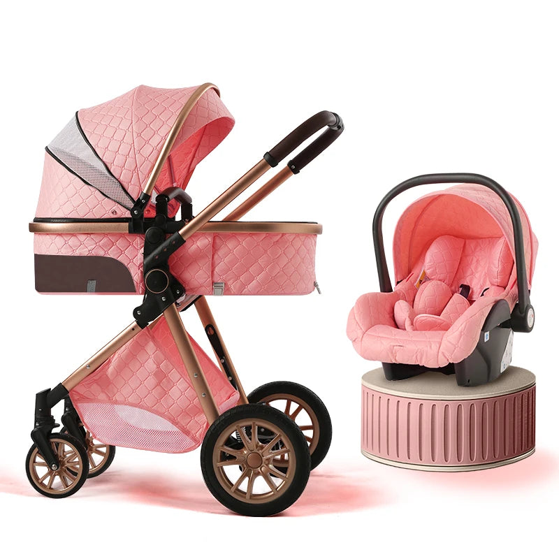 Luxury Baby Stroller 3 in 1