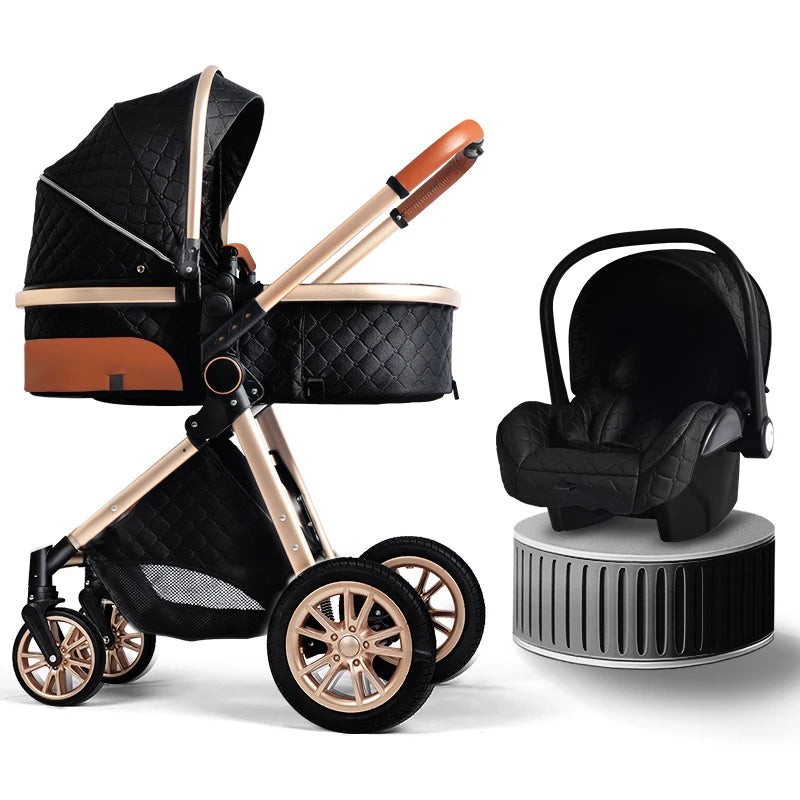 Luxury Baby Stroller 3 in 1