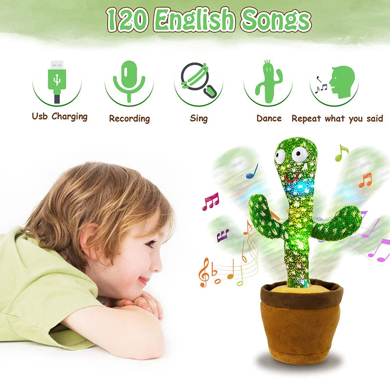 Dancing Cactus 120 Song Speaker Talking